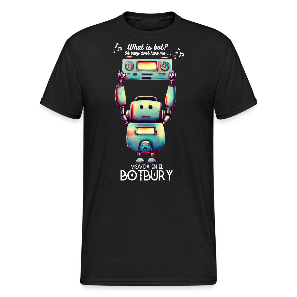Camiseta Básica 180 (Hombre) - Movida en el Botbury #1 - negro