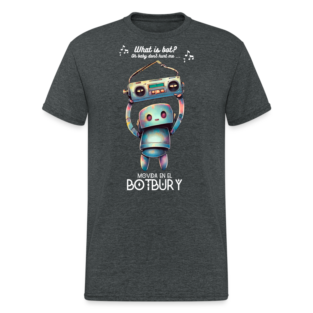 Camiseta Básica 180 (Hombre) - Movida en el Botbury #10 - gris oscuro jaspeado
