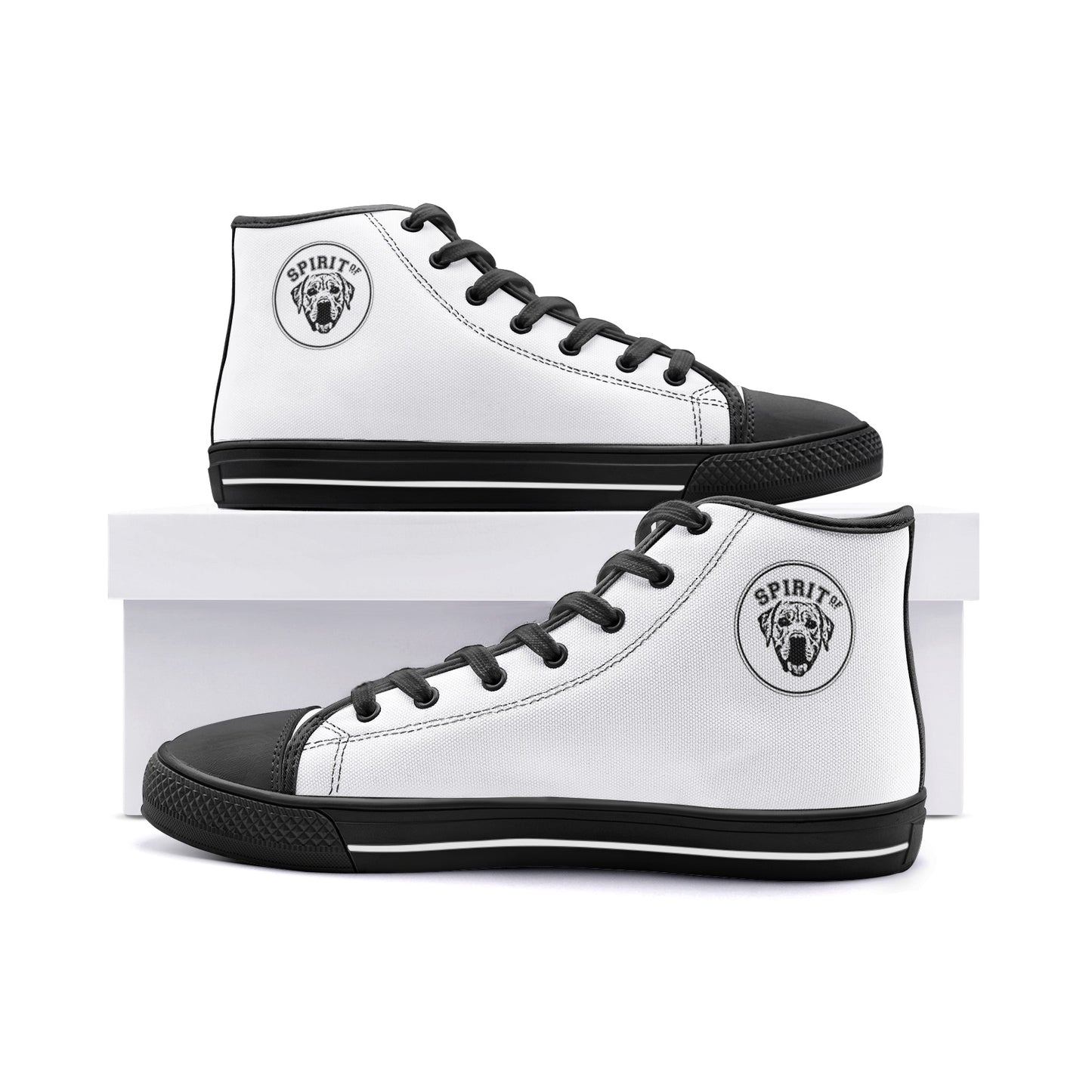 Zapatillas Street A (Unisex) Blancas - Spiritof Retriever B&W