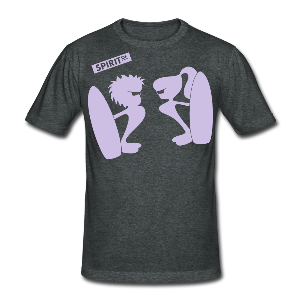 Men’s Gildan Heavy T-Shirt - gris oscuro jaspeado