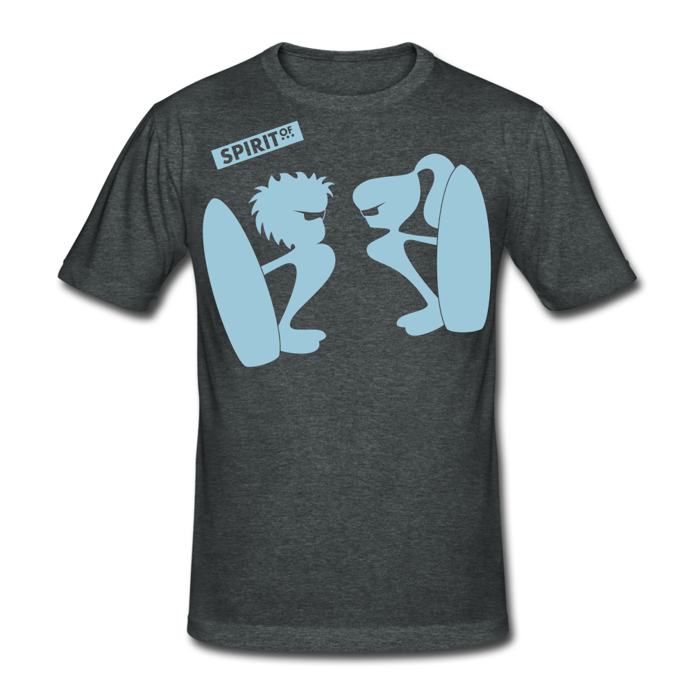 Men’s Gildan Heavy T-Shirt - gris oscuro jaspeado