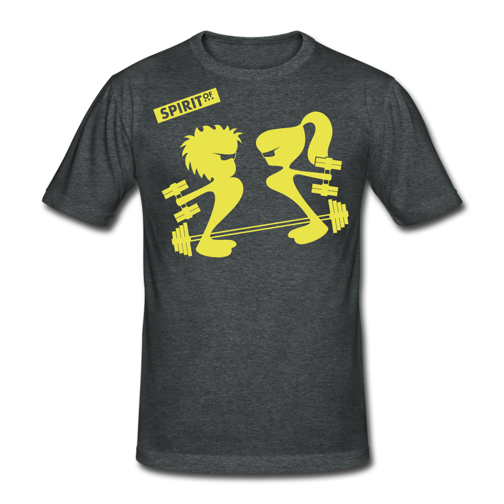 Men’s Gildan Heavy T-Shirt - gris oscuro jaspeado