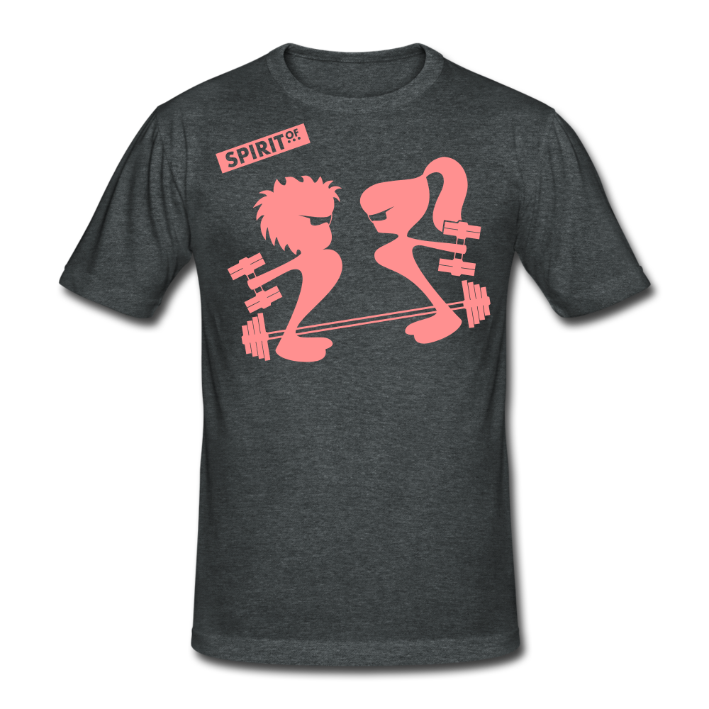 Men’s Gildan Heavy T-Shirt - gris oscuro jaspeado