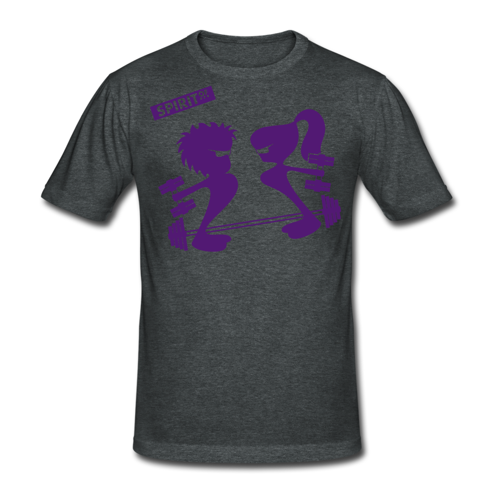 Men’s Gildan Heavy T-Shirt - gris oscuro jaspeado