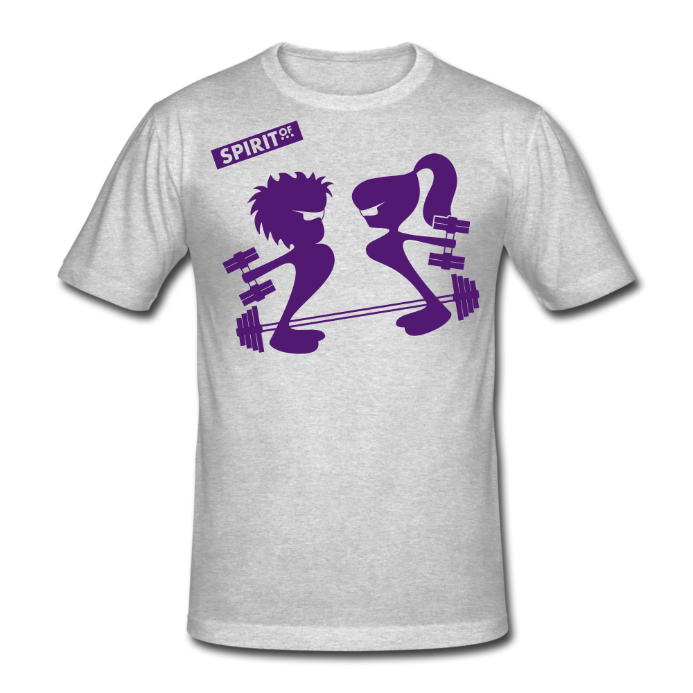 Men’s Gildan Heavy T-Shirt - gris jaspeado