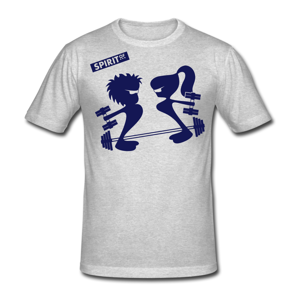 Men’s Gildan Heavy T-Shirt - gris jaspeado