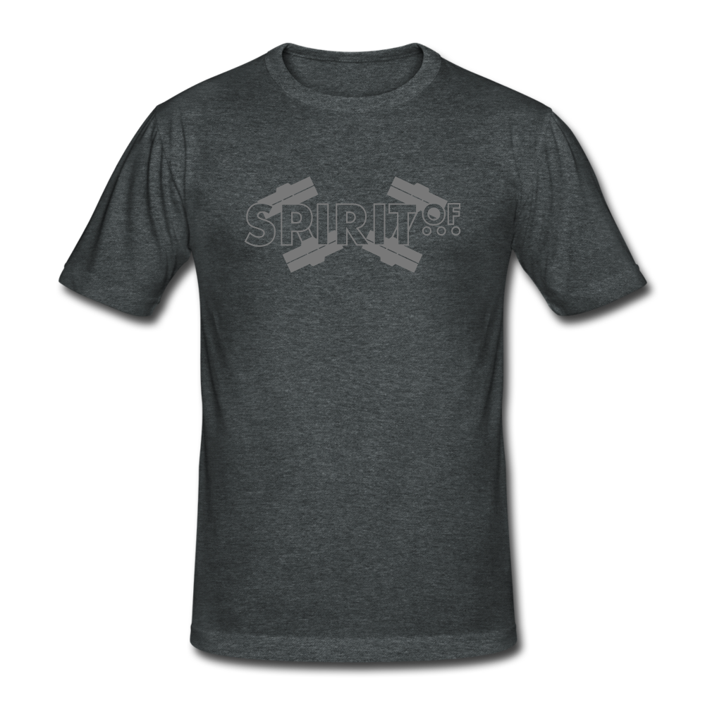 Men’s Gildan Heavy T-Shirt - gris oscuro jaspeado