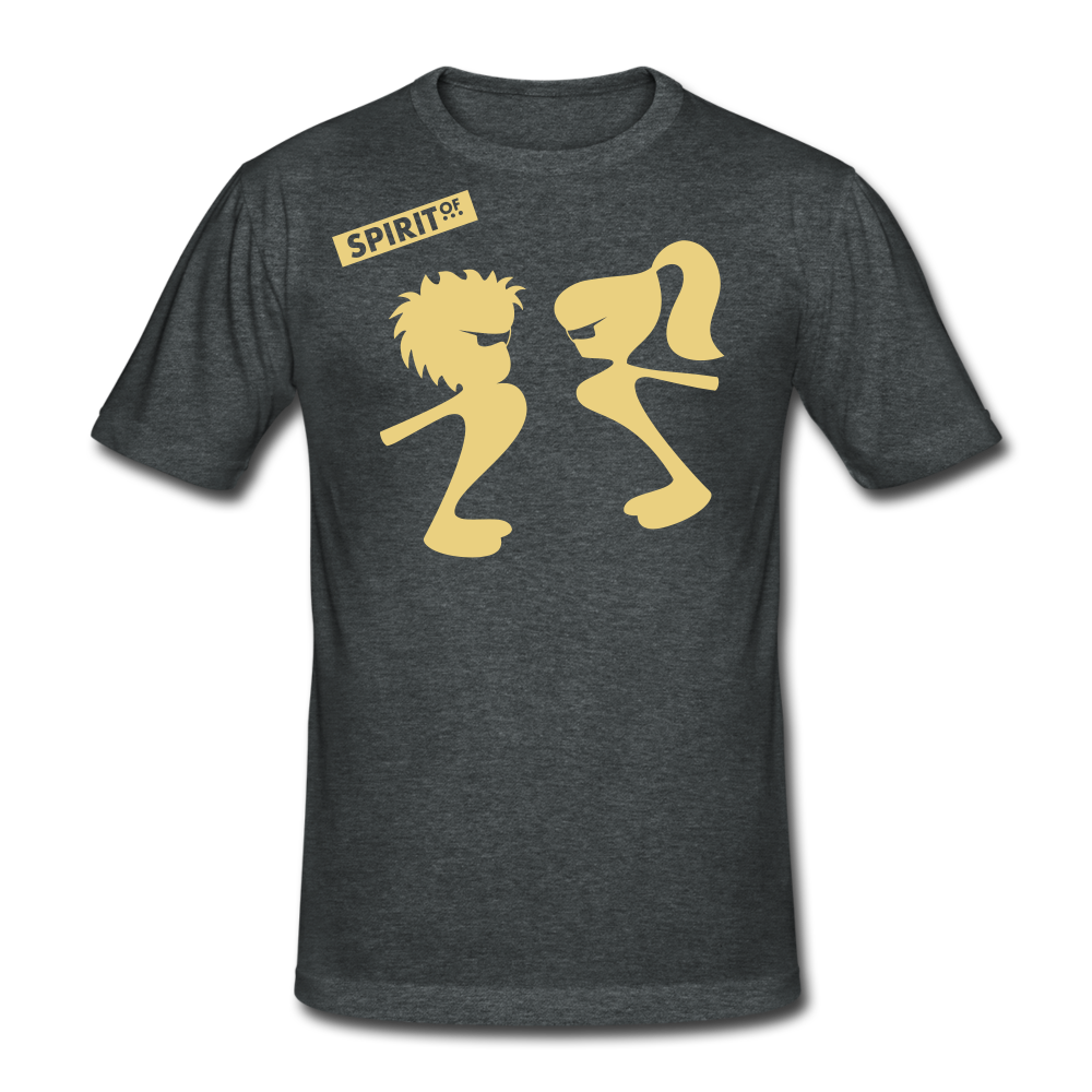 Men’s Gildan Heavy T-Shirt - gris oscuro jaspeado