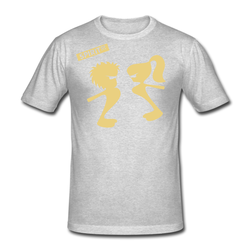 Men’s Gildan Heavy T-Shirt - gris jaspeado
