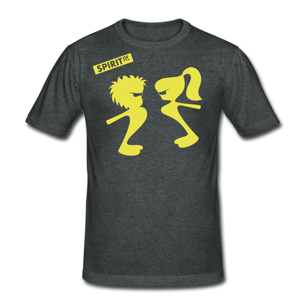 Men’s Gildan Heavy T-Shirt - gris oscuro jaspeado