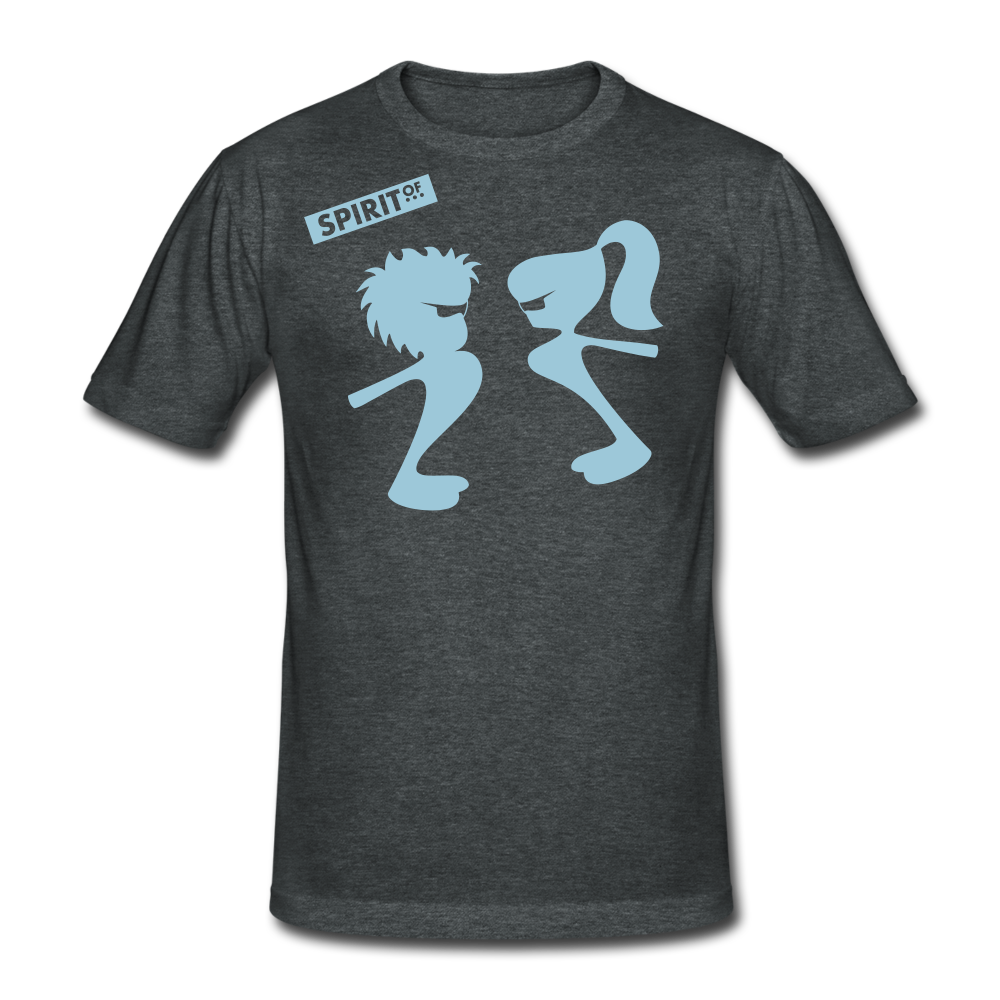 Men’s Gildan Heavy T-Shirt - gris oscuro jaspeado