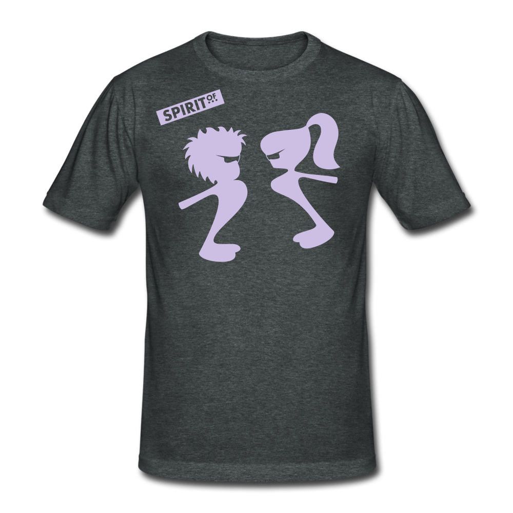 Men’s Gildan Heavy T-Shirt - gris oscuro jaspeado