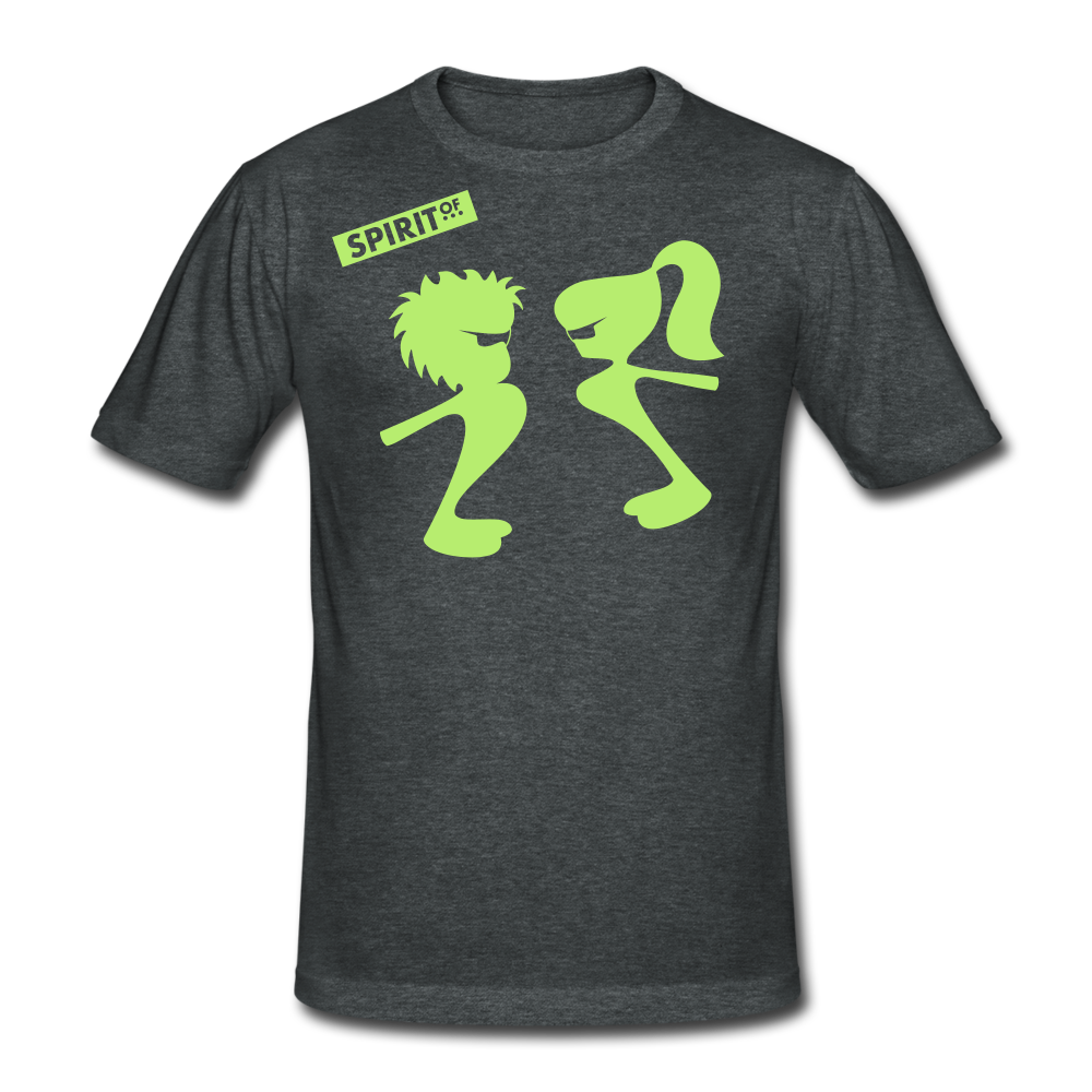 Men’s Gildan Heavy T-Shirt - gris oscuro jaspeado