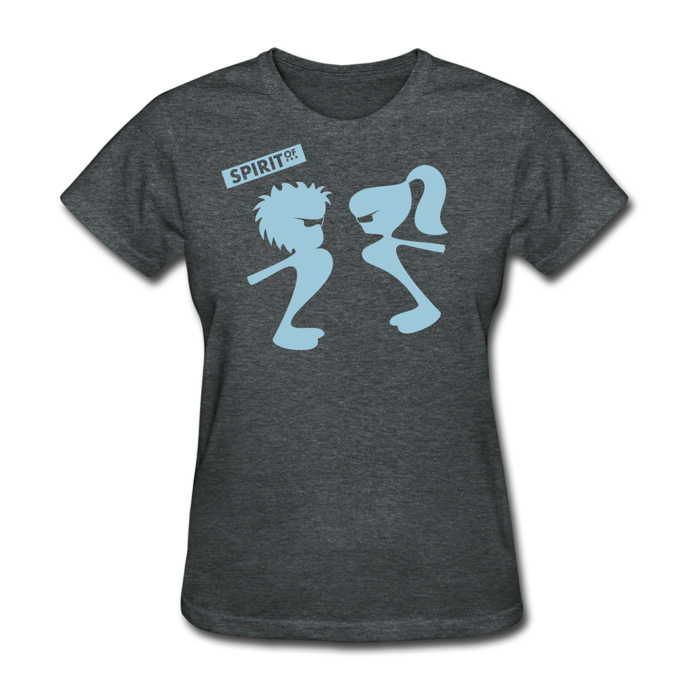 Women’s Gildan Heavy T-Shirt - gris oscuro jaspeado