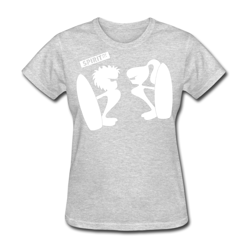 Women’s Gildan Heavy T-Shirt - gris jaspeado