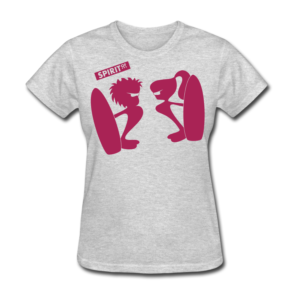 Women’s Gildan Heavy T-Shirt - gris jaspeado