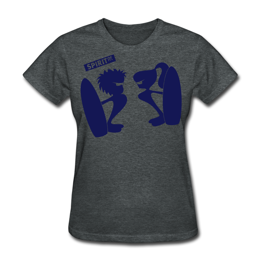 Women’s Gildan Heavy T-Shirt - gris oscuro jaspeado