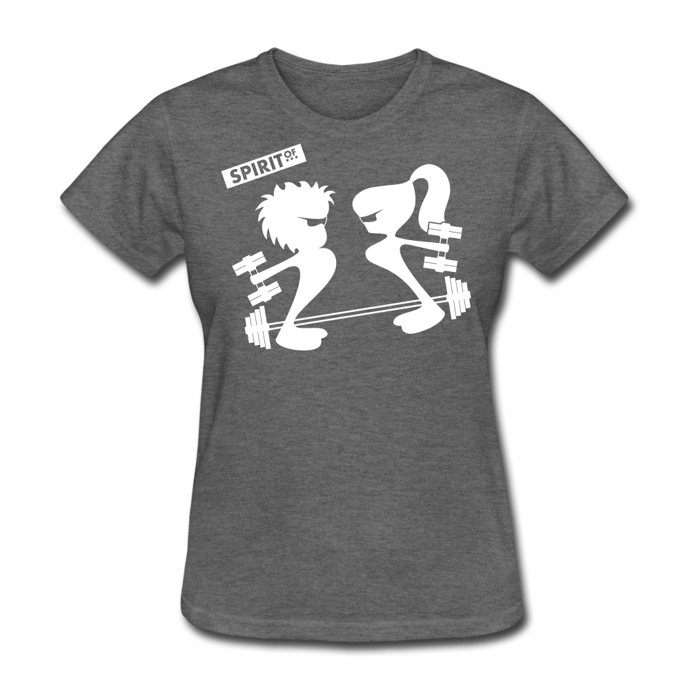Camiseta Básica 180 (Mujer) - Spiritof TBox & Gym S White - antracita