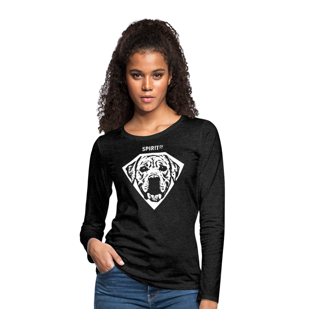 Camiseta Manga Larga 150 (Mujer) - Spiritof Logan T Footprint C White - antracita