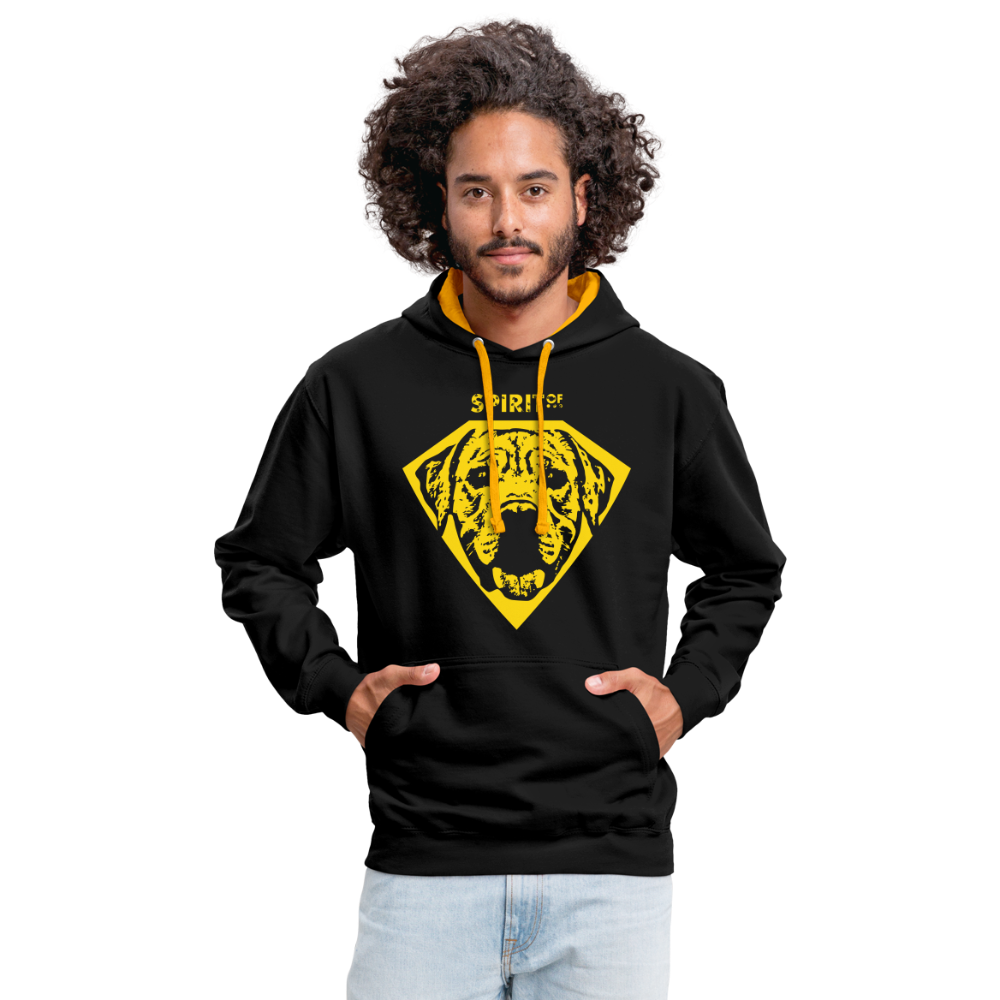 Sudadera Contraste Black/Gold (Unisex) - Spiritof Logan T Footprint C Gold - negro/oro