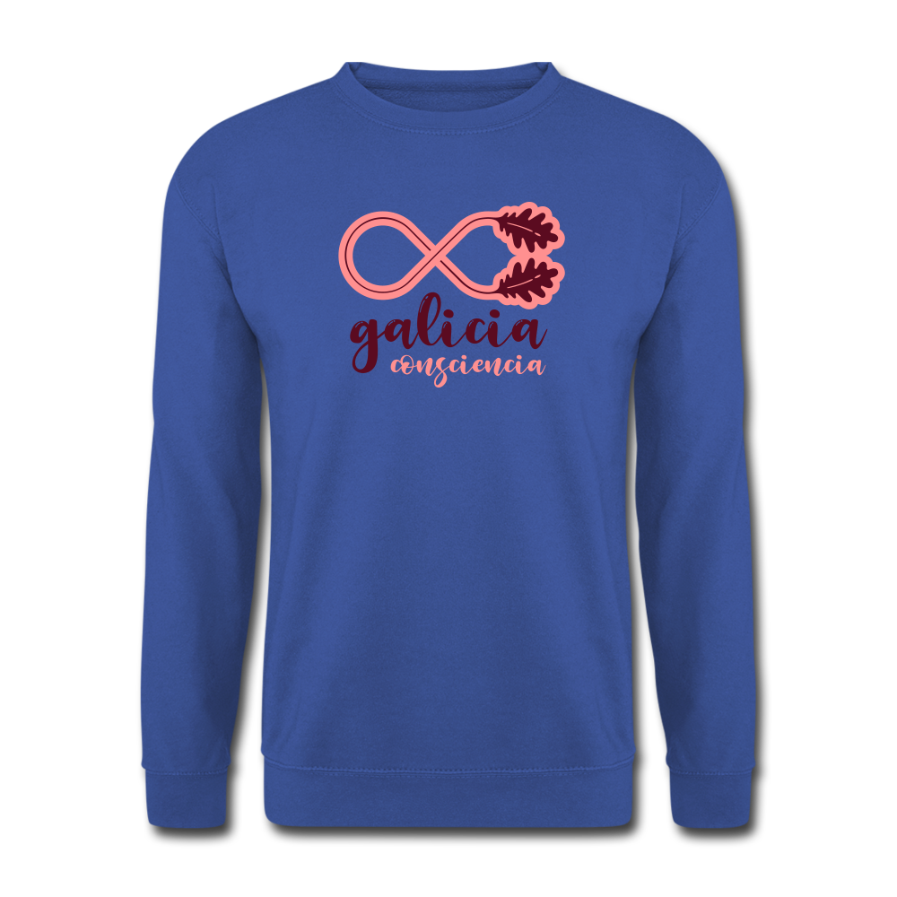 Sudadera (Unisex) - Conciencia Galicia Burgundy&Pink - royal blue