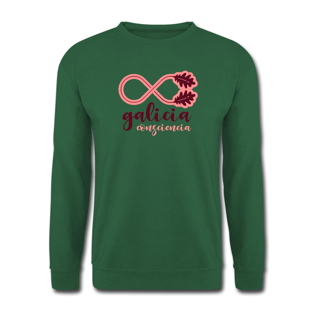 Sudadera (Unisex) - Conciencia Galicia Burgundy&Pink - green