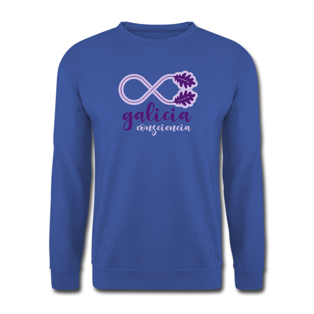Sudadera (Unisex) - Conciencia Galicia Púrpura&Lavanda - royal blue
