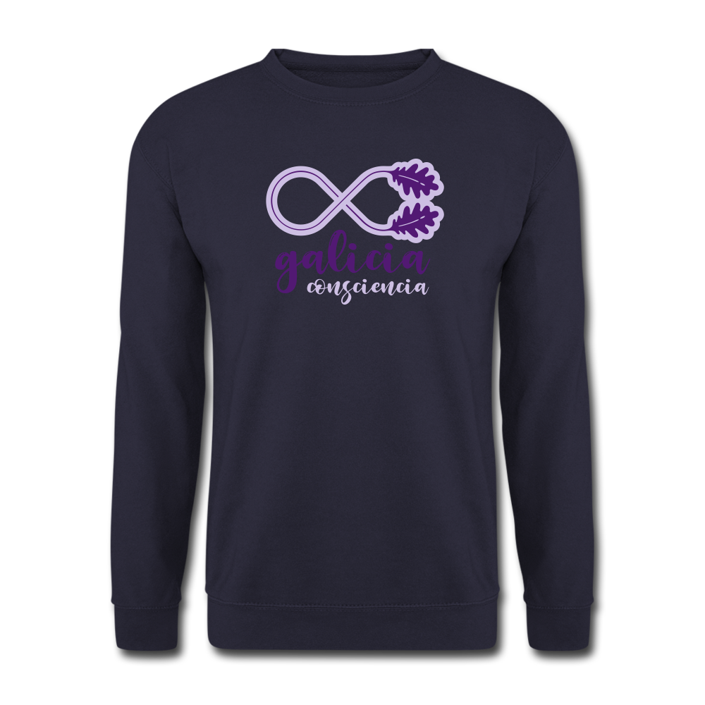 Sudadera (Unisex) - Conciencia Galicia Púrpura&Lavanda - navy