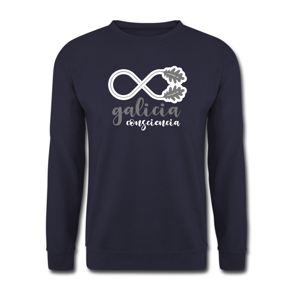 Sudadera (Unisex) - Conciencia Galicia Grey&White - navy