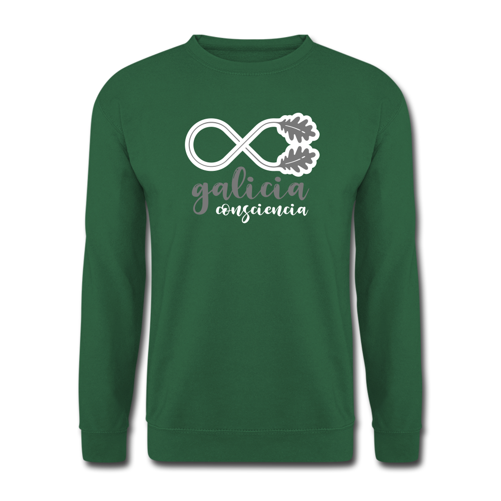 Sudadera (Unisex) - Conciencia Galicia Grey&White - green