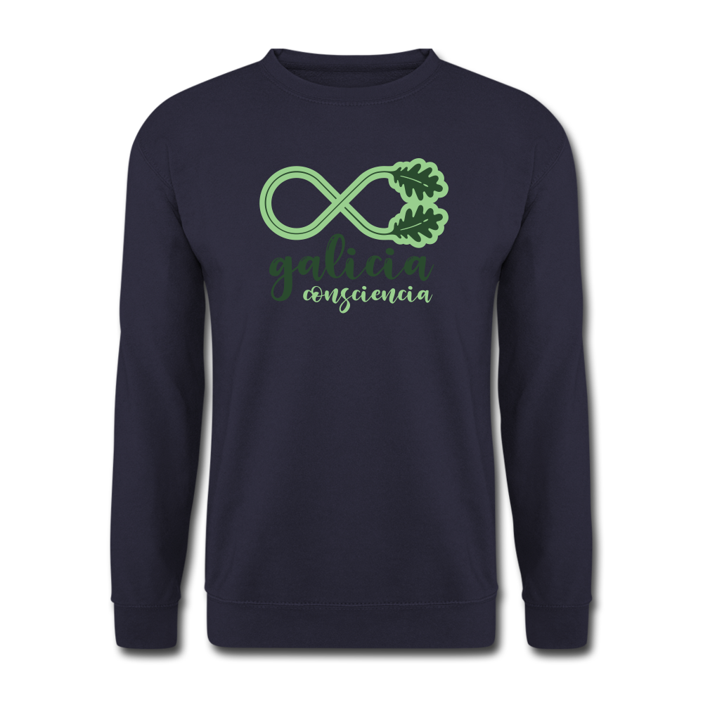 Sudadera (Unisex) - Conciencia Galicia Verde - navy
