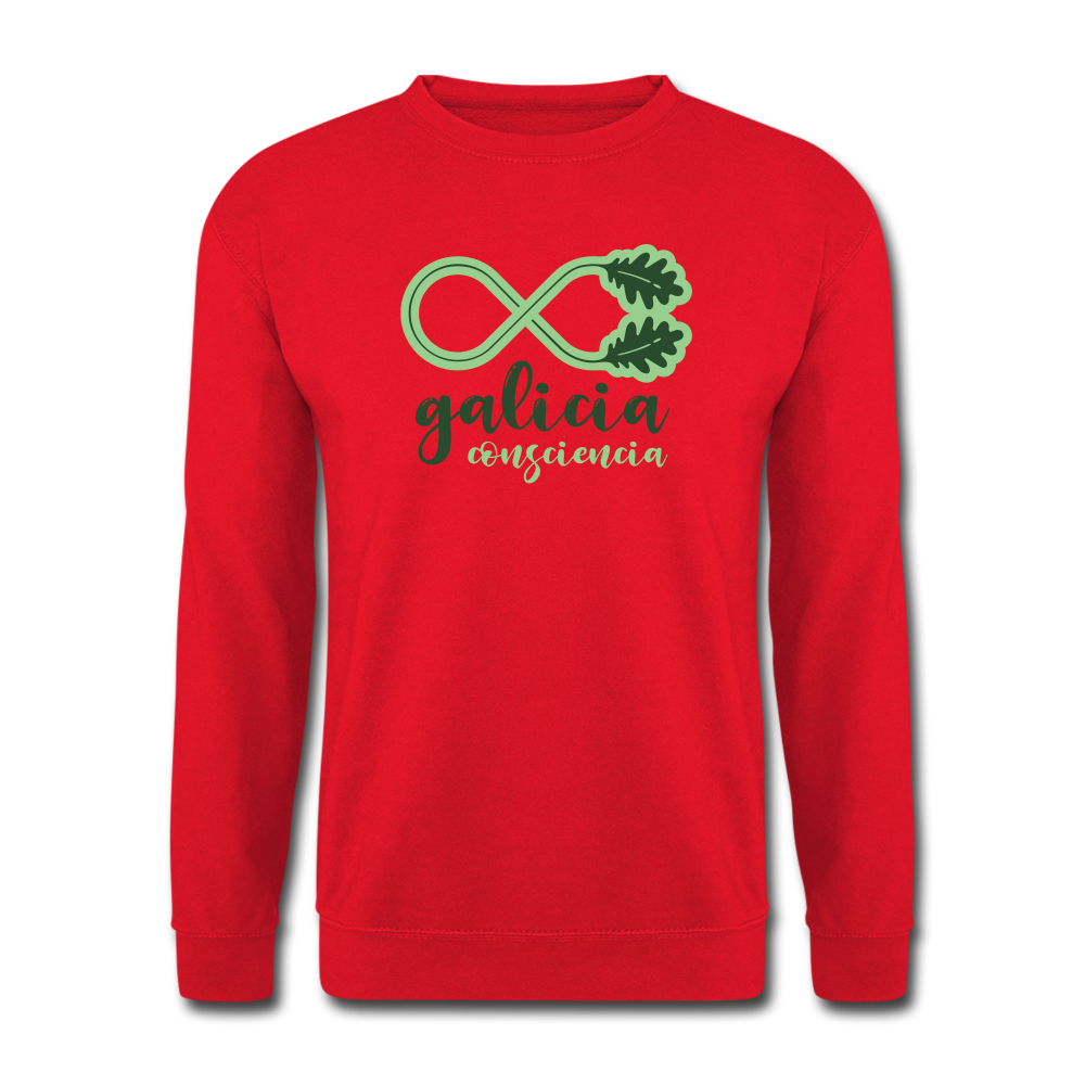 Sudadera (Unisex) - Conciencia Galicia Verde - red