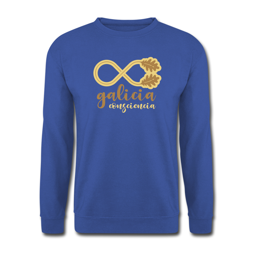 Sudadera (Unisex) - Conciencia Galicia LightBrown&Cream - royal blue
