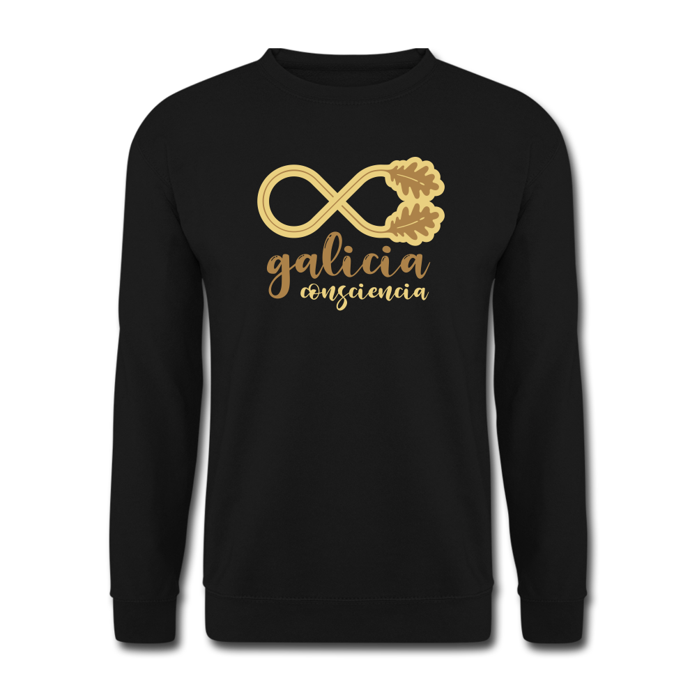 Sudadera (Unisex) - Conciencia Galicia LightBrown&Cream - black