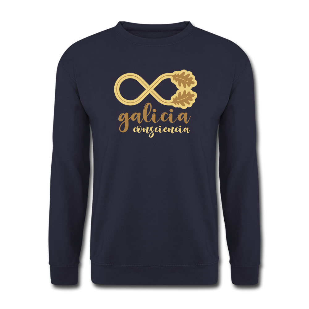 Sudadera (Unisex) - Conciencia Galicia LightBrown&Cream - navy