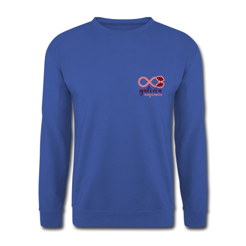 Sudadera (Unisex) - Conciencia Galicia Burgundy&Pink S - royal blue