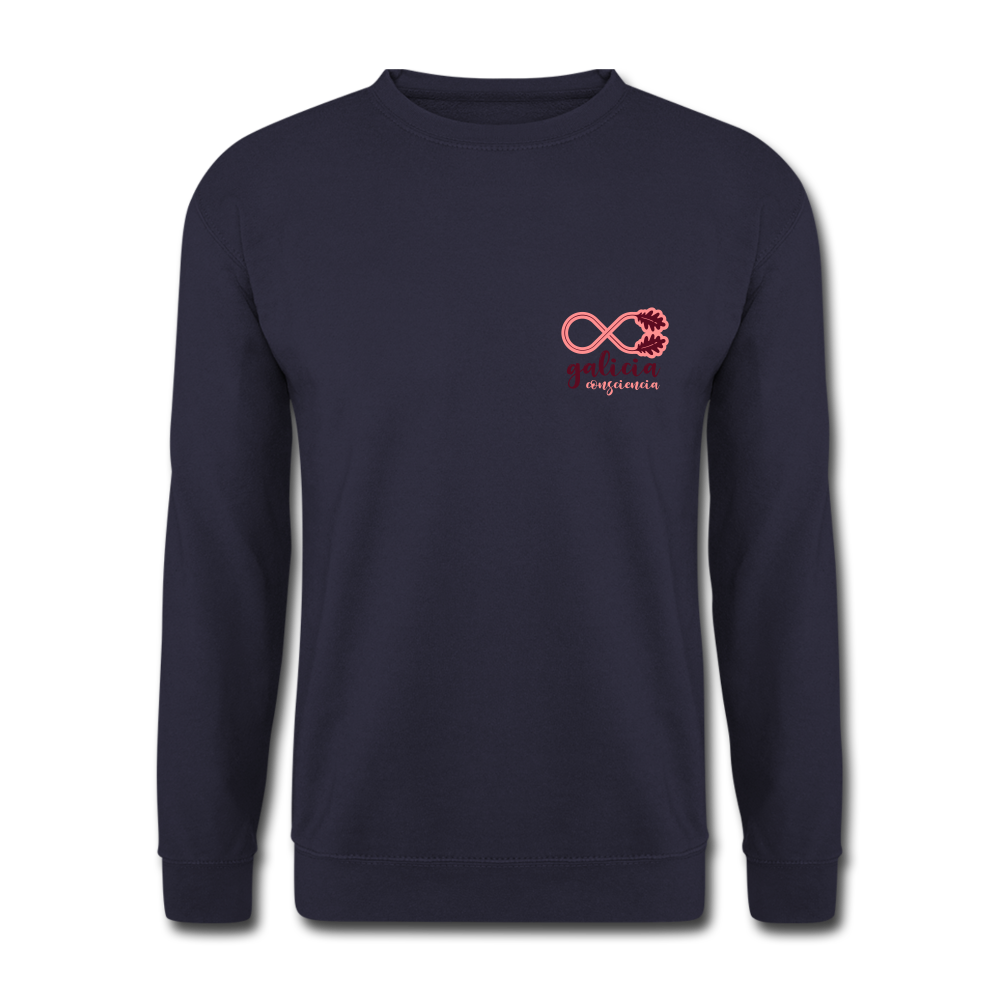Sudadera (Unisex) - Conciencia Galicia Burgundy&Pink S - navy