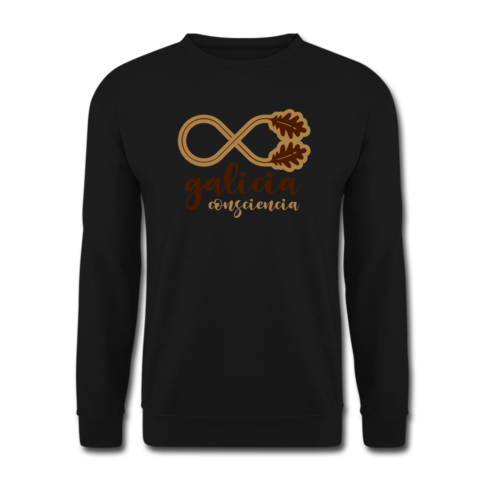 Sudadera (Unisex) - Consciencia Galicia Brown&LightBrown - black