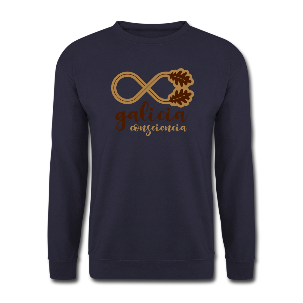 Sudadera (Unisex) - Consciencia Galicia Brown&LightBrown - navy