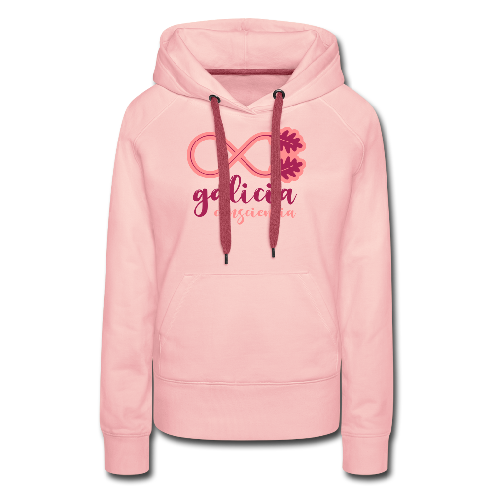 Sudadera con capucha Rosa (Mujer) - Consciencia Galicia Magenta&Pink - crystal pink