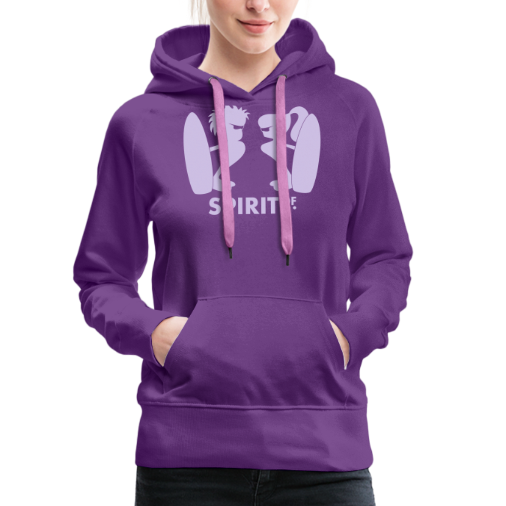 Sudadera Morada con capucha (Mujer) - Spiritof Surf Purple Shapes - purple
