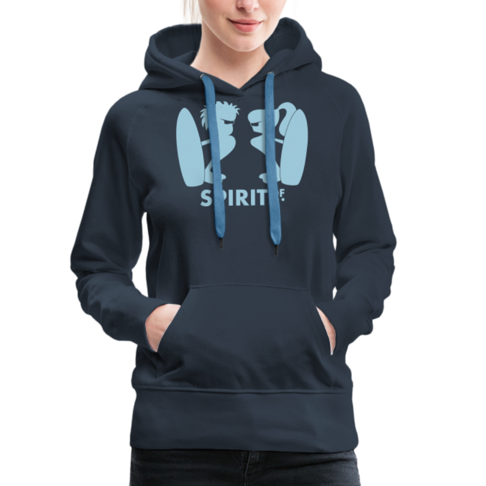 Sudadera Azul Marino con capucha (Mujer) - Spiritof Surf SkyBlue Shapes - navy