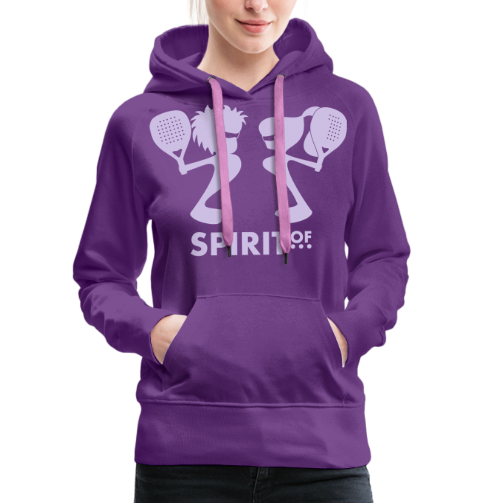 Sudadera Morada con capucha (Mujer) - Spiritof Surf Lavender Shapes - purple
