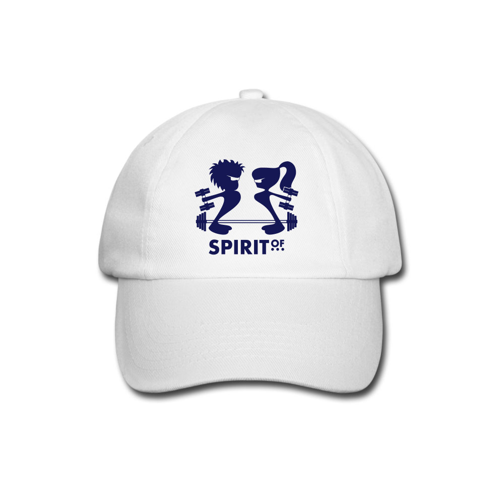 Gorra Béisbol Blanca - Spiritof Gym Navy Shapes - white/white