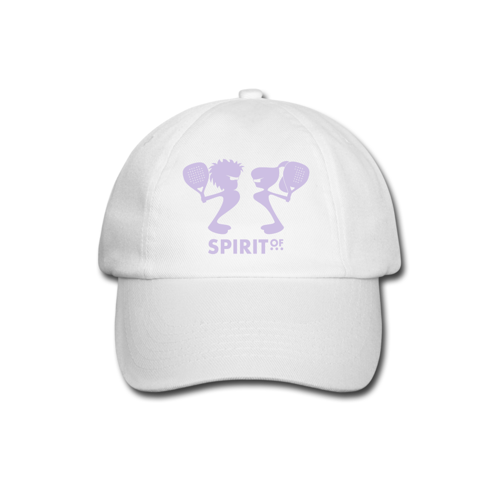 Gorra Béisbol Blanca/Negra/Azul Marino - Spiritof Pádel Lavender Shapes - white/white