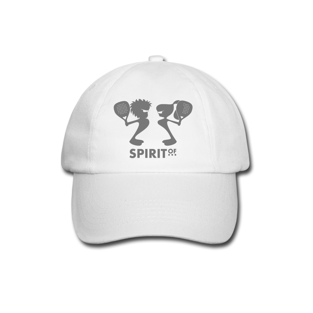 Gorra Béisbol Blanca/Negra - Spiritof Pádel Grey Shapes - white/white