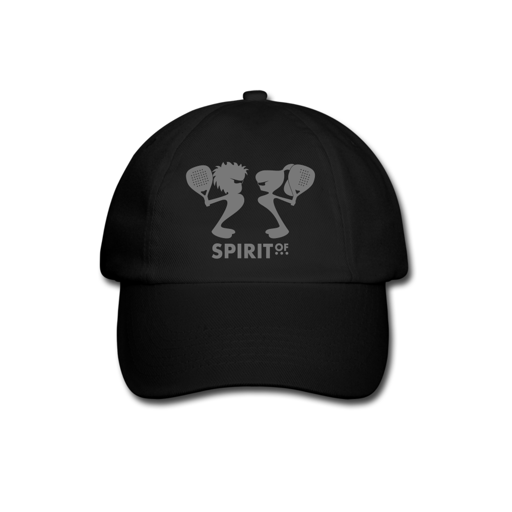 Gorra Béisbol Blanca/Negra - Spiritof Pádel Grey Shapes - black/black