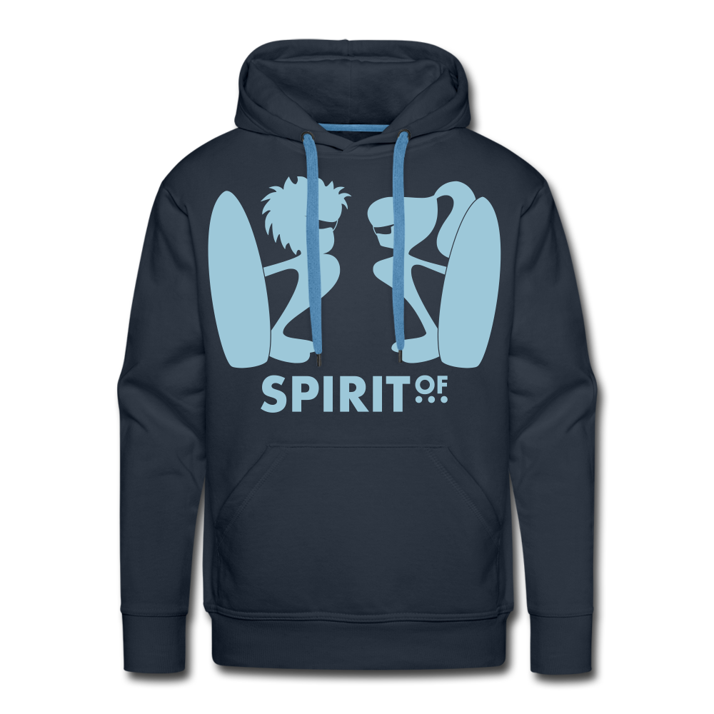 Sudadera Azul Marino con capucha (Hombre) - Spiritof Surf SkyBlue Shapes - navy