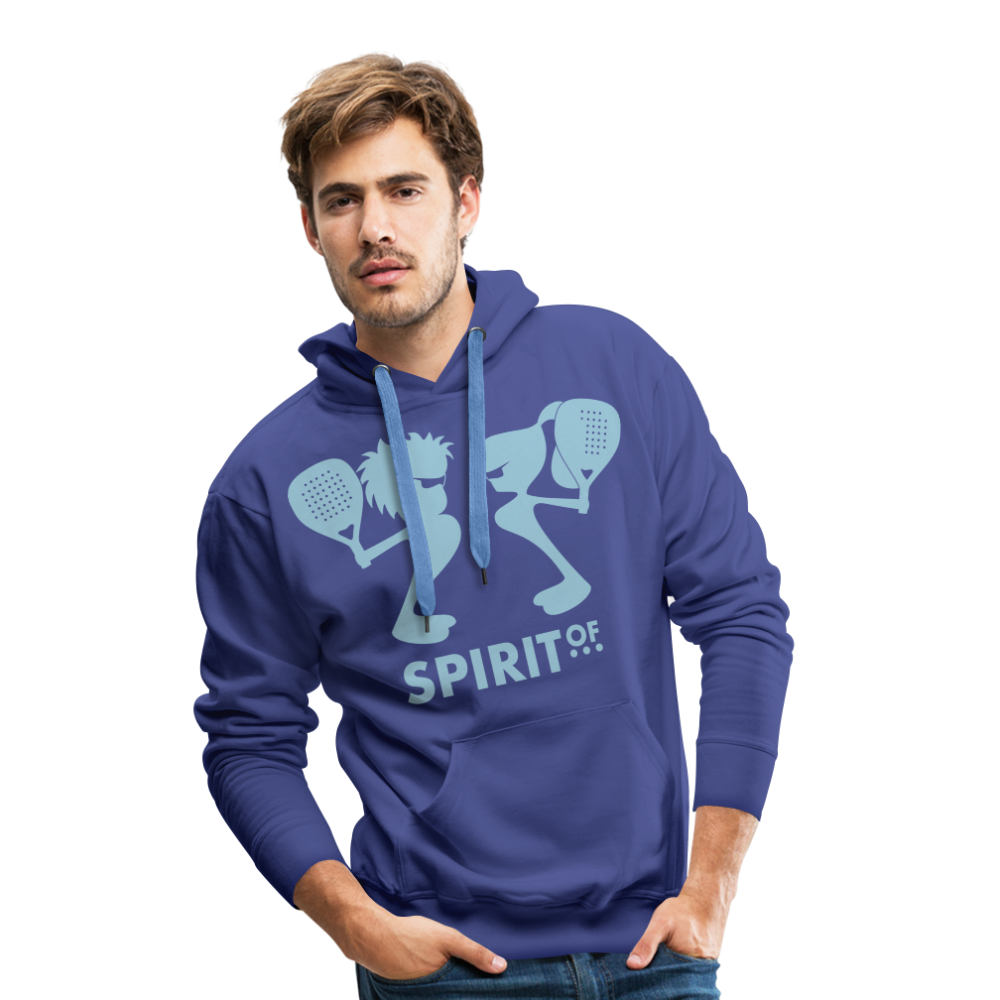 Sudadera Azul Intenso con capucha (Hombre) - Spiritof Pádel SkyBlue Shapes - royal blue