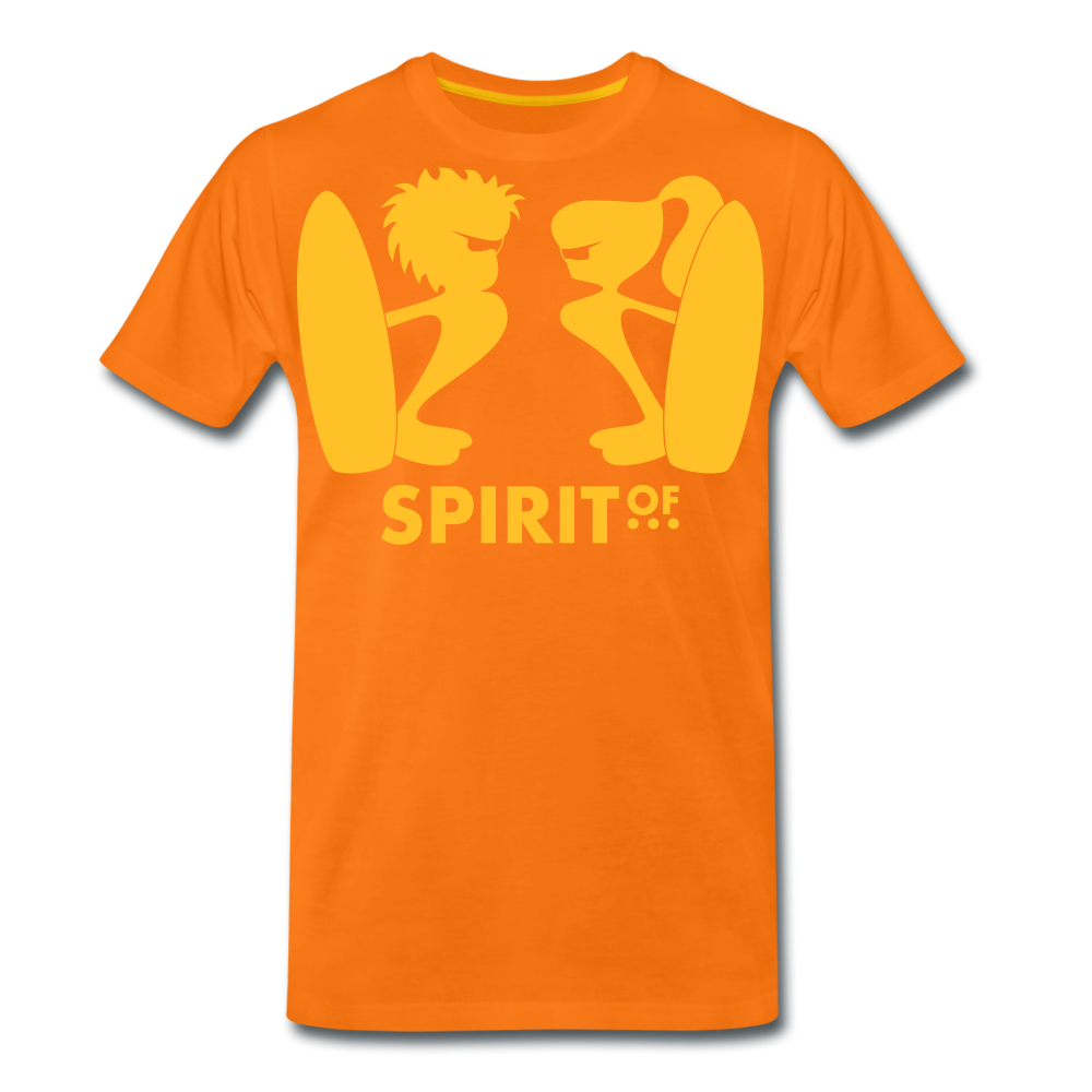 Camiseta Premium 150 Naranja (Hombre) - Spiritof Surf YellowSun Shapes - orange